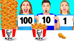 چالش غذایی 100 طبقه ای ، غذاها...