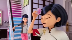 دختر کفشدوزکی و گربه سیاه