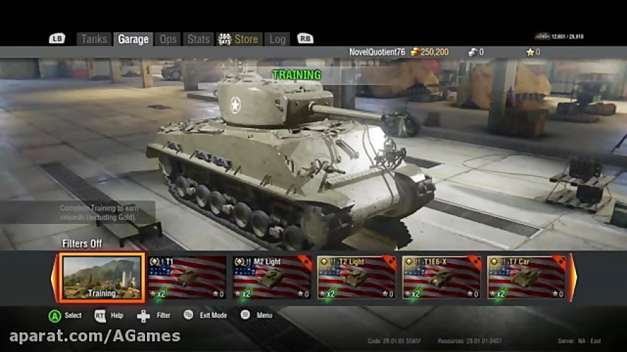 گیم پلی بازی World of Tank در XBOX 1
