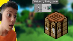 من مود مخصوص بچه هارو داخل ماینکرافت بازی کردم(minecraft_baby mod)