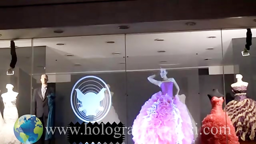 پخش ویدئو سه بعدی روی شیشه با...