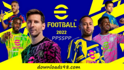 گیم پلی eFootball PES 2022 برای PPSSPP