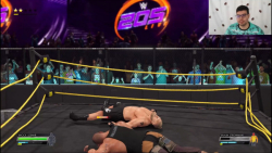 شکستن رینگ مسابقه در WWE 2K22...