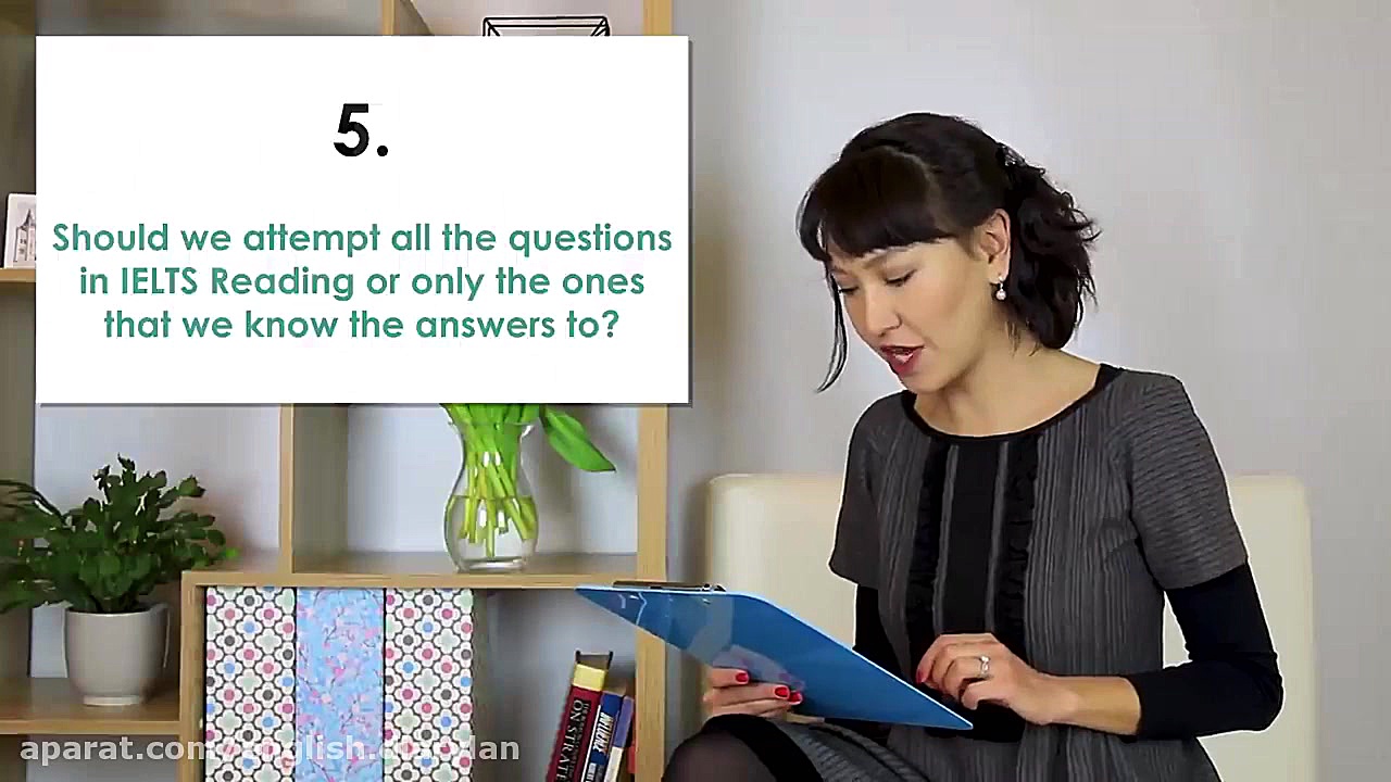 IELTS Reading Common questions about the exam آکنه
