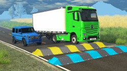 گیم ماشینی جدید :: سرعتگیر بلند :: کامیون سبز
