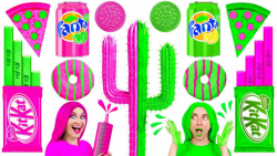 چالش فان غذاهای رنگی با رنگهای...