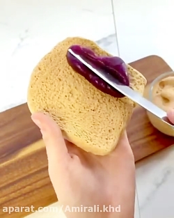 اسلایم کره بادو م زمینی و مربا...