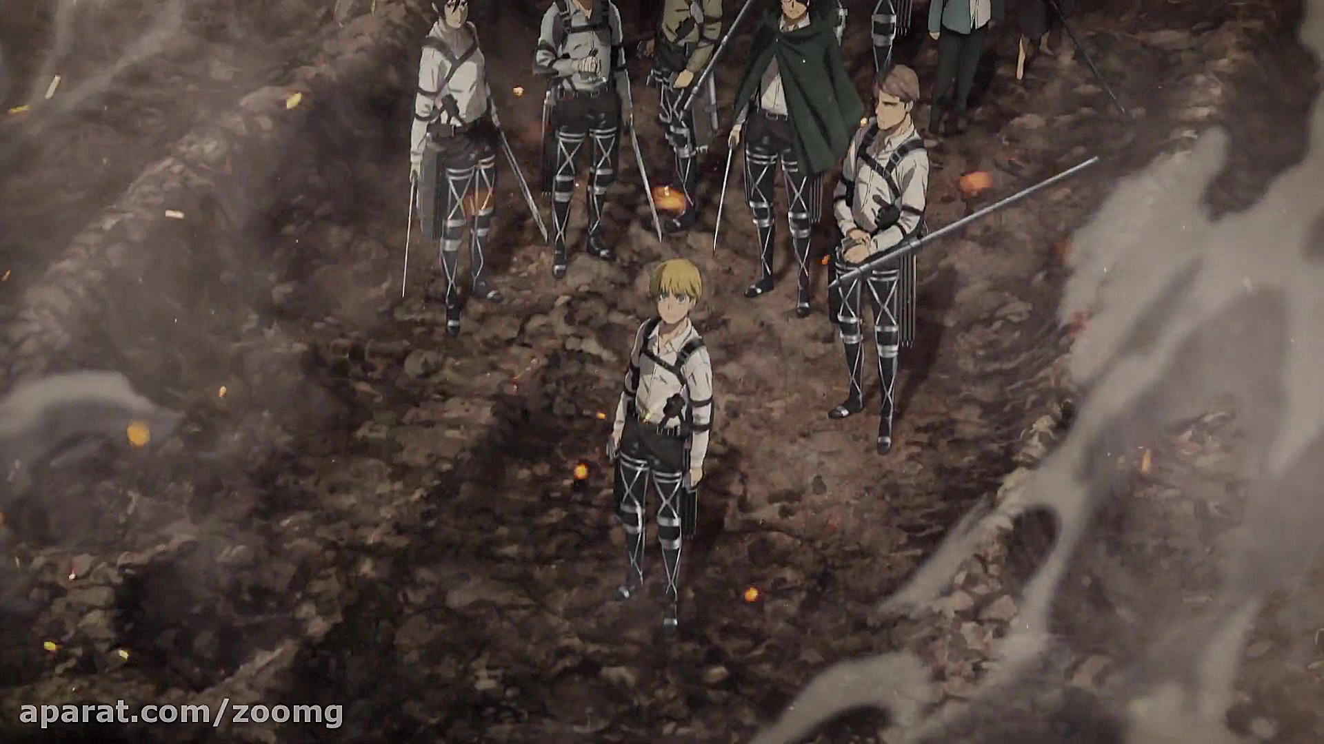 تیزر معرفی بخش سوم فصل چهارم انیمه Attack on Titan زمان15ثانیه