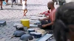 اجرای موسیقی زیبا با ظروف و آه...