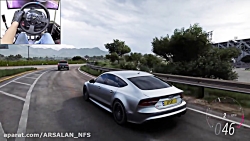 رانندگی با آئودی (730HP Audi RS7) با فرمون گیمینگ در فورزا