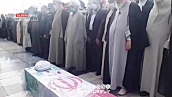 اقامه نماز بر پیکر شهید اصلانی...