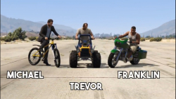 GTA 5 ONLINE - دوچرخه های شخصیت اصلی (FRANKLIN VS MICHAEL VS TREVOR)