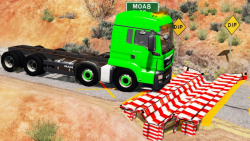 گیم ماشینی :: کامیون سبز و دست انداز شدید