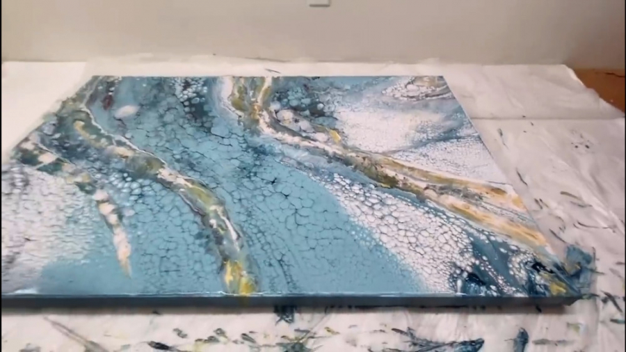 آموزش تکنیک آبستره سلولی (آموزش رایگان) قلی قندق