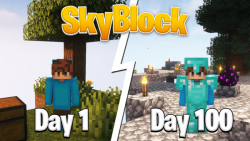 ماینکرافت هاردکور 100 روز اسکا...