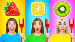 چالش فان غذایی و میوه ای رنگی...