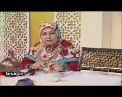 آموزش هنر &quot; ترک روی سفال...