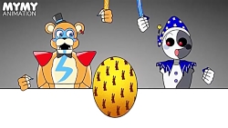 چالش غذا خوردن ربات شب و صبح