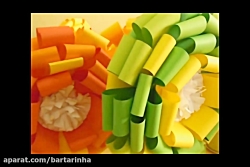 تزیین اتاق کودک با گل های مقوا...