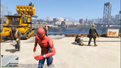 صحنه های خنده دار مرد عنکبوتی در بازی GTA 5