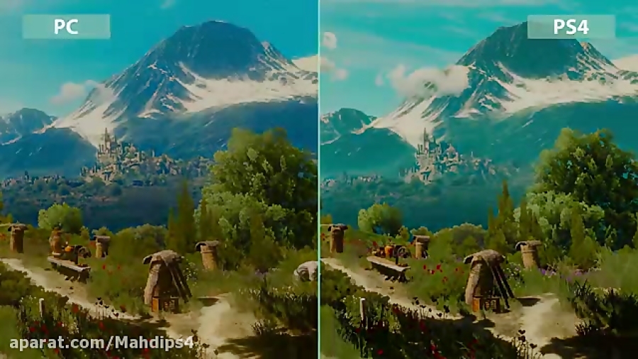 The Witcher 3: Blood and Wine ndash; PC vs. PS4 Graphics