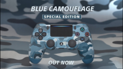 کنترلر دوالشاک PS4 چریکی ارتشی Blue Camouflage جدید