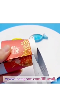 آموزش کاردستی زیبای ماهی با لیوان یکبار مصرف