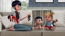 مرینت با فرزندنش؟!مرینت بچه دا...