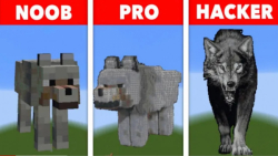 گیمر نوب VS پرو VS هکر در ماین...