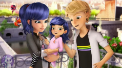 ازدواج مرینت و آدرین و بچه دار...