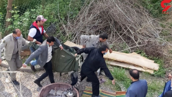 عملیات زنده گیری پلنگ در قائمش...