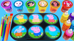 آب نبات اسلایم رنگین کمان با ت...