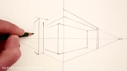 چگونه با کمک پرسپکتیو دو نقطه ای نقاشی کنیم؟