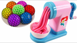 اسلایم شو  ساخت نودل های رنگی...