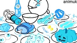 اسمر فود کارتونی تم آبی