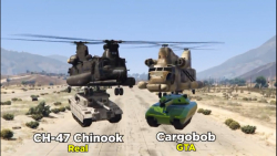 GTA 5 VS REAL  CARGOBOB (که به...