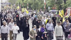 یک صدا با ملت ایران؛ راهپیمایی داوطلبان و کارکنان هلال احمر در روز قدس یک صدا با ملت ایران؛ راهپیمایی داوطلبان و کارکنان هلال احمر در روز قدس