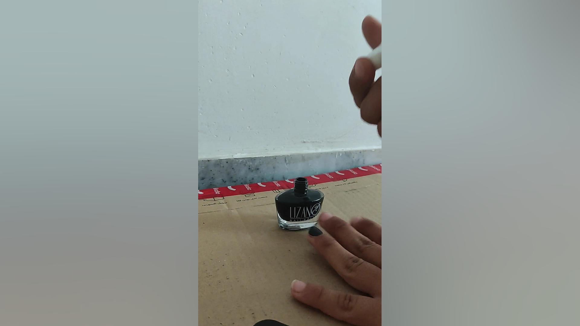 تجربه خرید لاک مشکی لیزانو مدل Nail Polish شماره 60 زمان12ثانیه