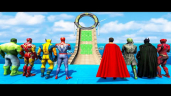 ابرقهرمان ها در خفن ترین مپ جی...