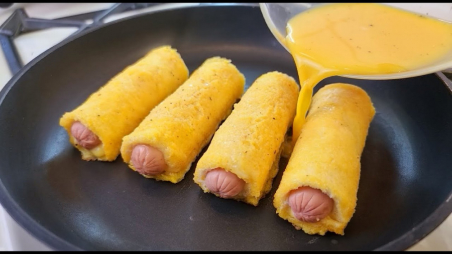 طرز تهیه رولت سوسیس خوشمزه :: آموزش آشپزی جدید