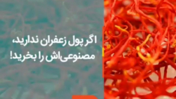 اگر پول زعفران ندارید،مصنوعیاش را بخرید! اگر پول زعفران ندارید،مصنوعیاش را بخرید!