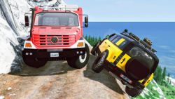 گیم ماشینی :: پاترول زرد و کامیون قرمز :: ماشین بازی