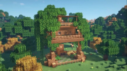 زیبا ترین خانه درختی | ماینکرفت ماین کرفت ماینکرافت ماین کرافت Minecraft