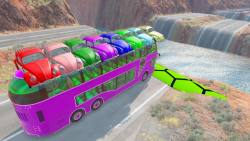 اتوبوس و ماشین های رنگی رنگی :: گیم ماشینی