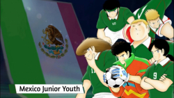 نوجوانان تیم مکزیک در بازی کاپیتان سوباسا