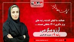 آرزو مکرمی- رتبه 9 دکتری مدیریت کارآفرینی
