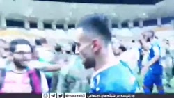 درگیری بازیکنان فولاد و استقلال پس از سوت پایان بازی درگیری بازیکنان فولاد و استقلال پس از سوت پایان بازی