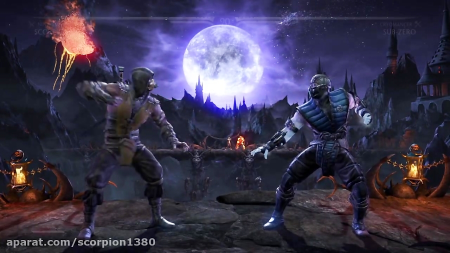 مبارزه خفن اسکورپین و ساب زیرو در mortal kombat xl