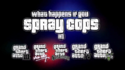 چه اتفاقی می افتد اگر پلیس را در بازی های GTA اسپری کنید-  (GTA 3  GTA 5)