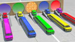 گیم ماشینی و اتوبوس های دراز و رنگی :: ماشین بازی